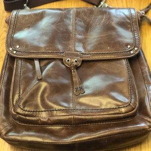 The Sak Distressed Leather Crossbody/Shouler Bag